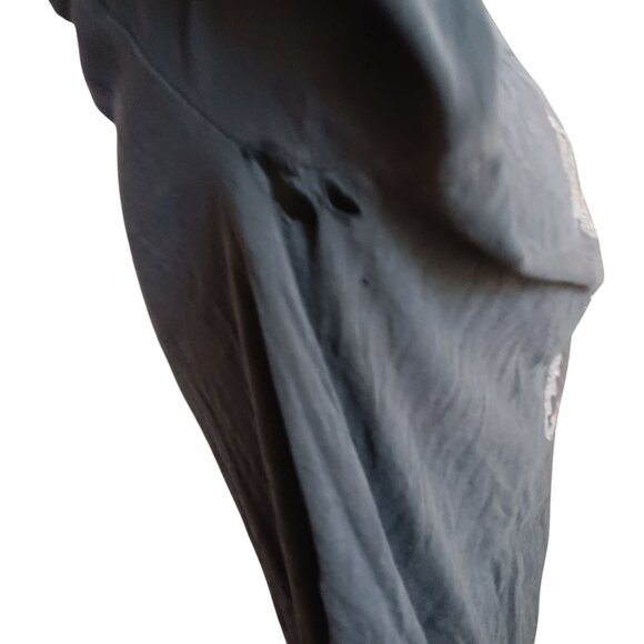 Large Vintage T-shirt Y2K Dragon Graphic Alstyle Trashed Gray Short Sleeve - Picture 5 of 7